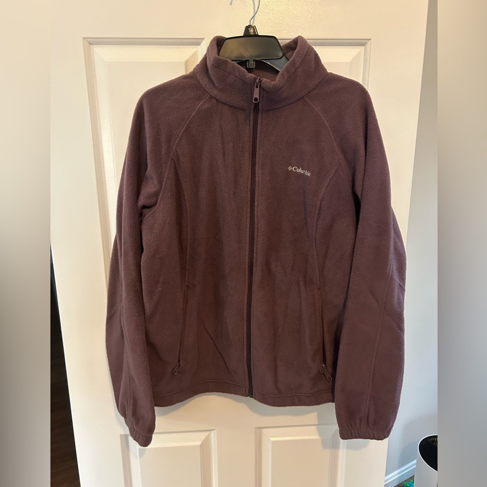 Purple Columbia fleece jacket XL